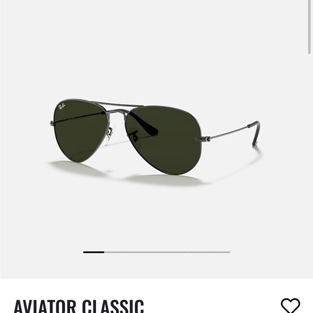 Ray-Ban Gunmetal Aviator Sunglasses